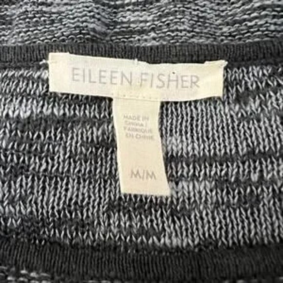 Eileen Fisher Round Neck Linen Blend Pullover Long Sleeve Sweater | Size Medium - Picture 4 of 6